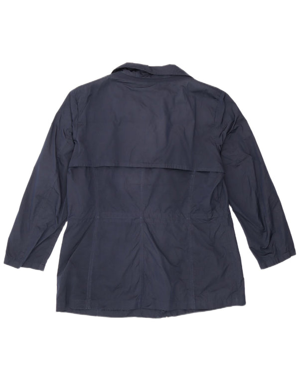 Geox Respira Womens Utility Jacket UK 14 Large Navy Blue Polyester