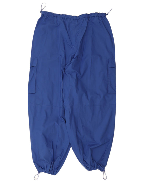 Jack Wills Womens Loose Fit Joggers Cargo Trousers UK 14 Large W34 L29 Blue