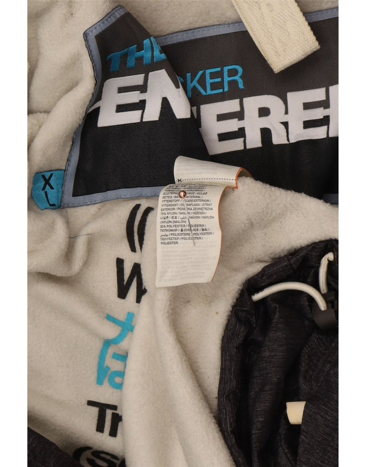 SUPERDRY Mens Windhiker Hooded Windbreaker Jacket UK 42 XL Grey Nylon