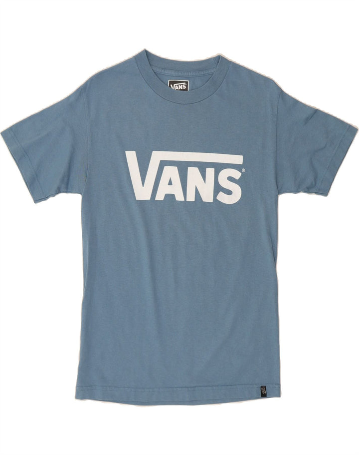 VANS Mens Graphic T-Shirt Top Small Blue Cotton Vintage Vans and Second-Hand Vans from Messina Hembry 
