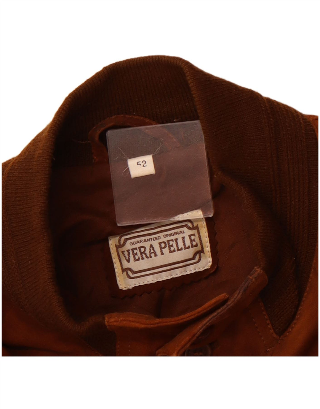 VINTAGE Mens Suede Bomber Jacket IT 52 XL Brown Leather