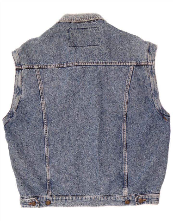 Casucci Mens Denim Gilet UK 40 Large Blue