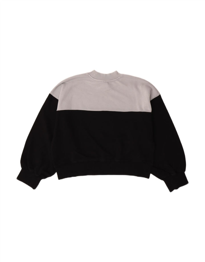 CHAMPION Womens Crazy Pattern Sweatshirt Jumper UK 14 Medium Black Sports