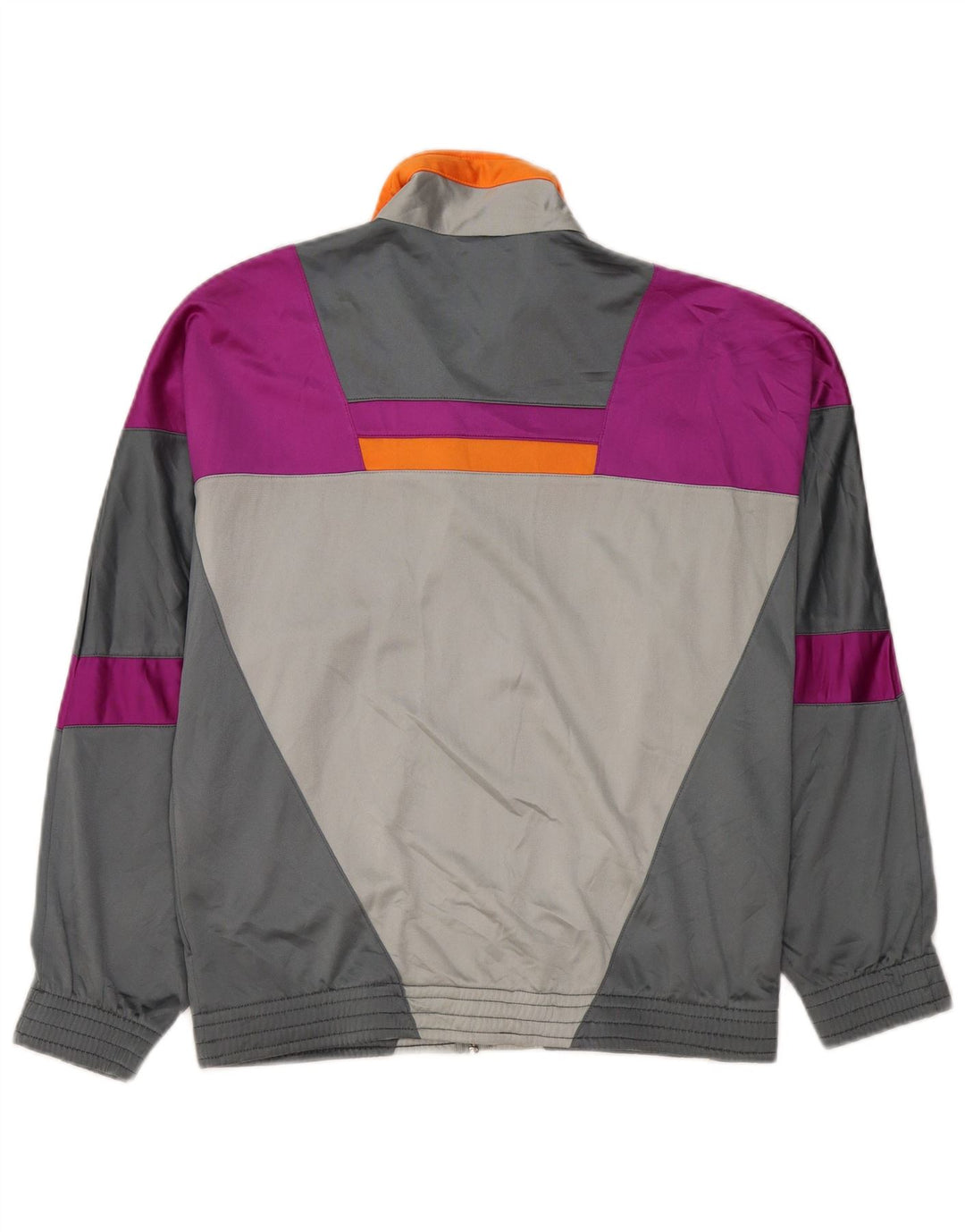 LOTTO Mens Tracksuit Top Jacket Small Grey Colourblock Polyester