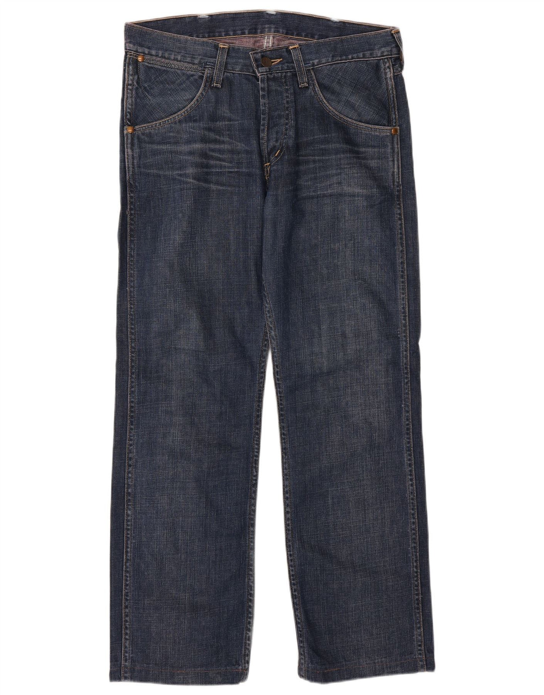 WRANGLER Womens Straight Jeans W29 L28 Blue Cotton