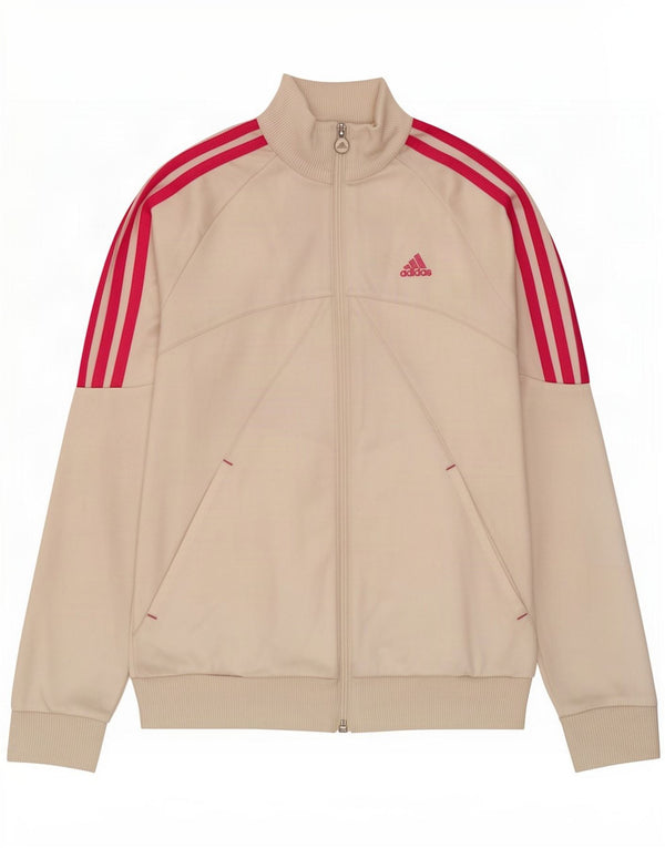 Adidas Girls Graphic Tracksuit Top Jacket 13-14 Years White Polyester