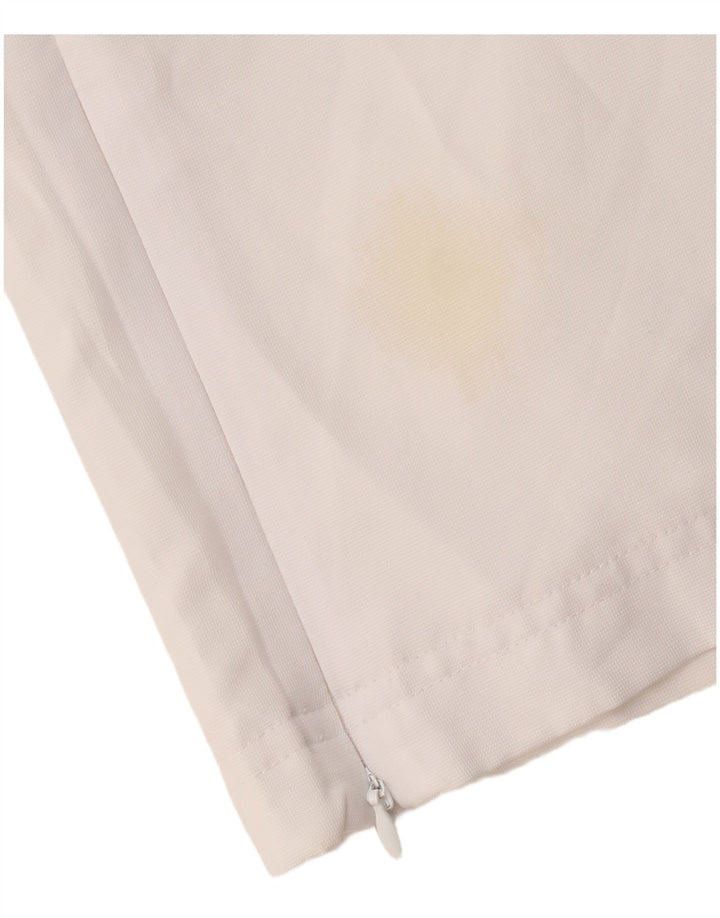 FILA Womens Straight Chino Trousers IT 44 Medium W30 L31 White Polyester