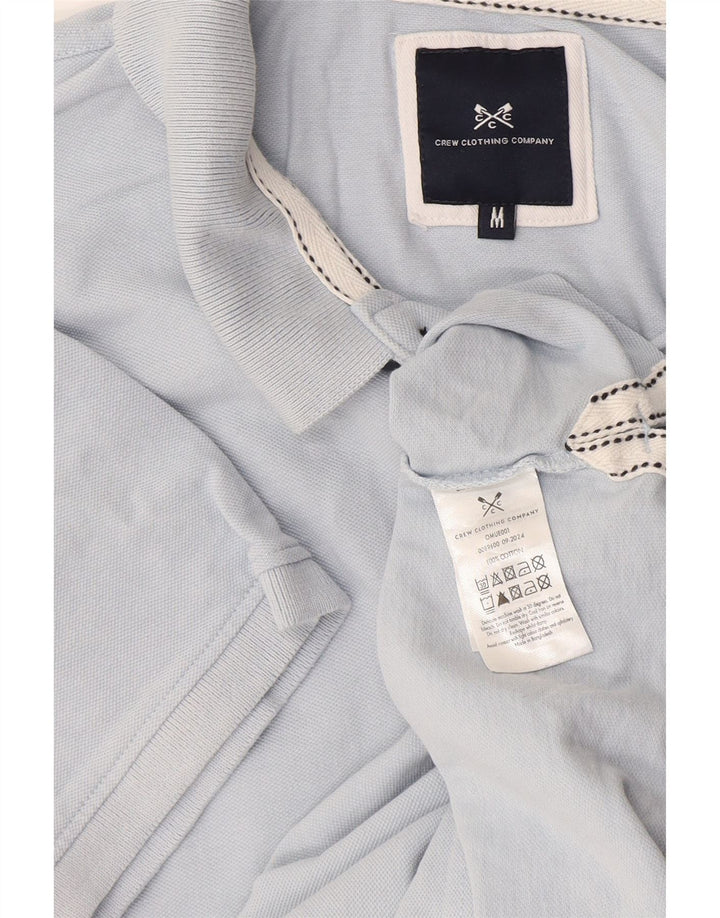 Crew Clothing Mens Polo Shirt Medium Blue Cotton