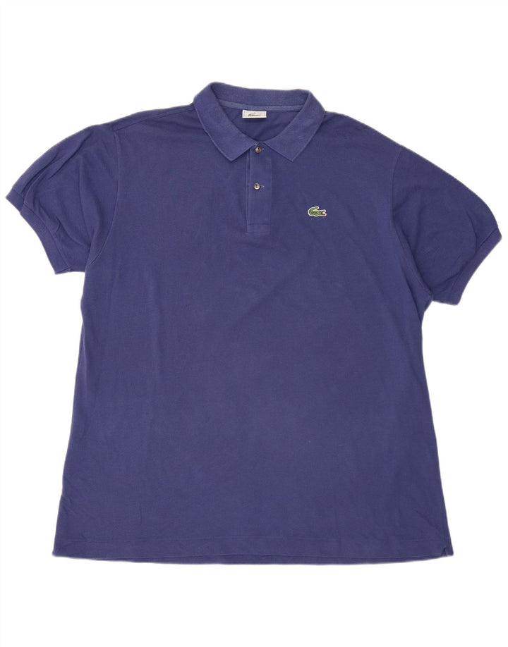 Lacoste Mens Polo Shirt Size 7 2XL Blue Cotton