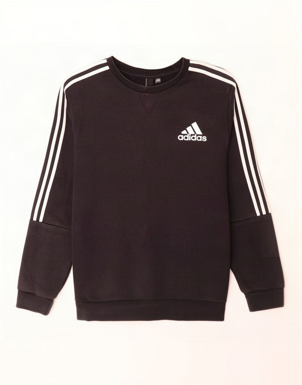 Adidas Mens Sweatshirt Jumper Large Black Cotton
