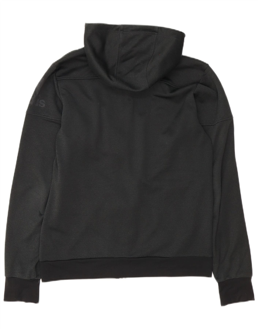 Adidas Mens Zip Hoodie Sweater Medium Black Polyester