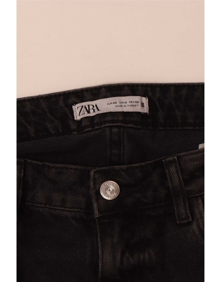 Zara Womens Straight Jeans EU 40 Medium W30 L29 Grey Cotton