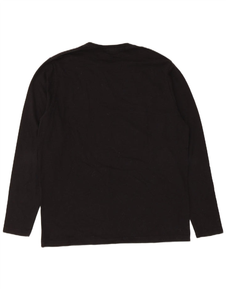 PEPE Jeans Mens Regular Graphic Top Long Sleeve Large Black