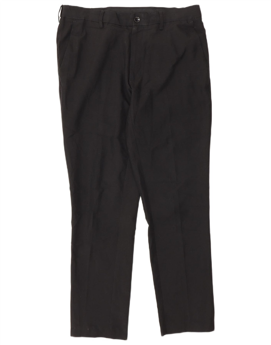 Marks & Spencer Mens Slim Fit Chino Trousers W32 L29 Black Polyester