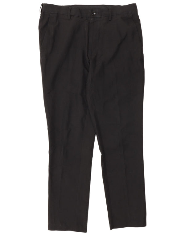 Marks & Spencer Mens Slim Fit Chino Trousers W32 L29 Black Polyester