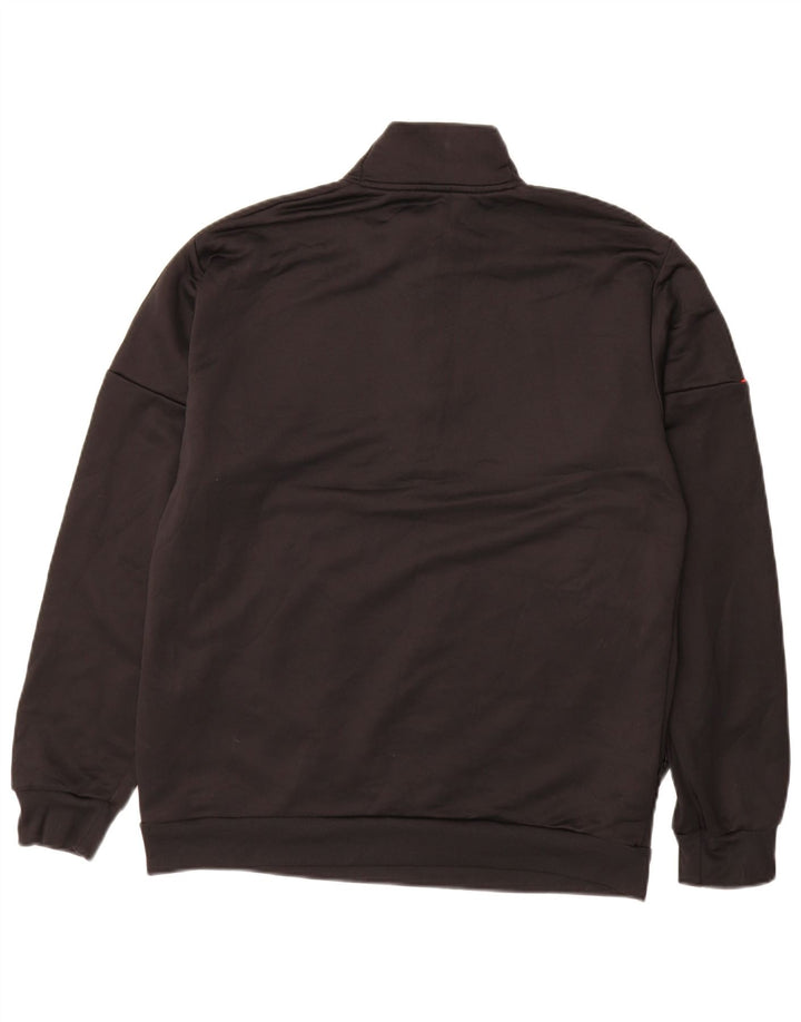 Mens Zip Neck Sweatshirt Jumper Medium