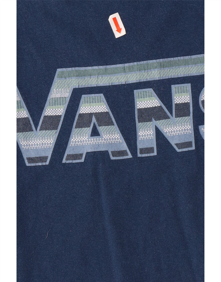 VANS Mens Graphic T-Shirt Top 2XL Blue