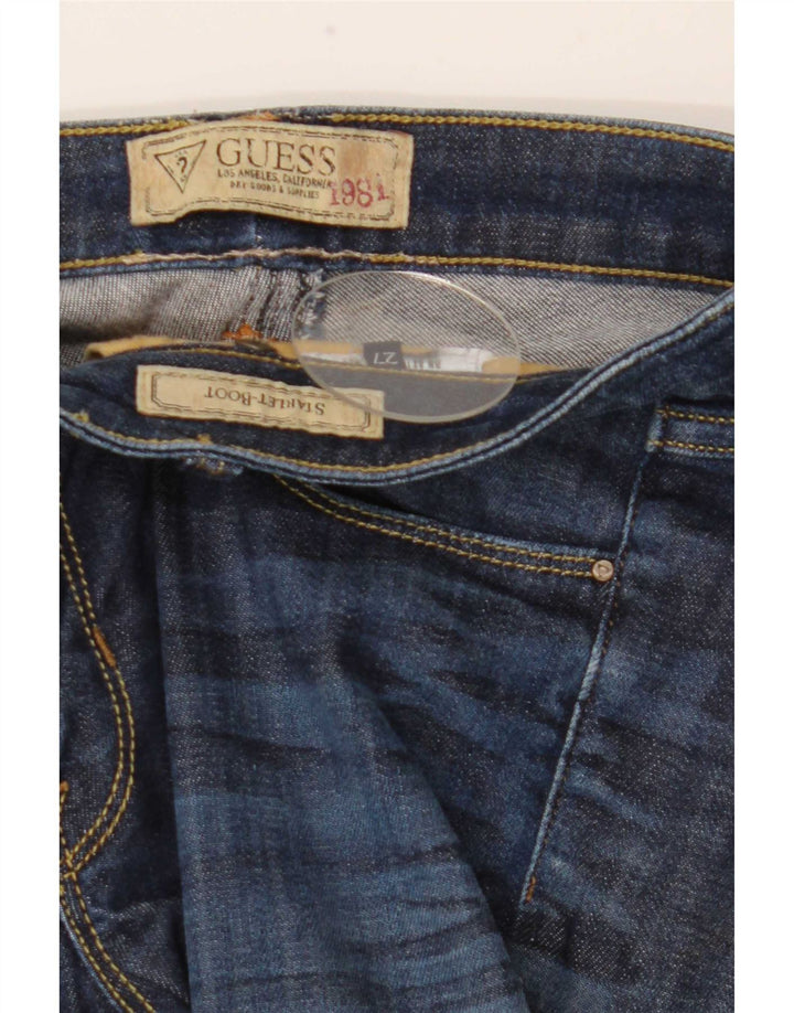 Guess Womens Bootcut Jeans W27 L33 Navy Blue