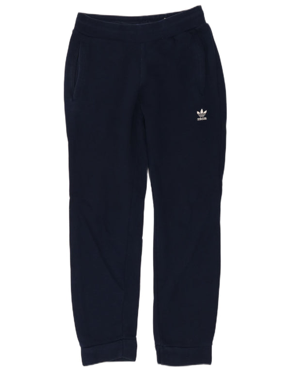 Adidas Mens Tracksuit Trousers Joggers Small Navy Blue Cotton