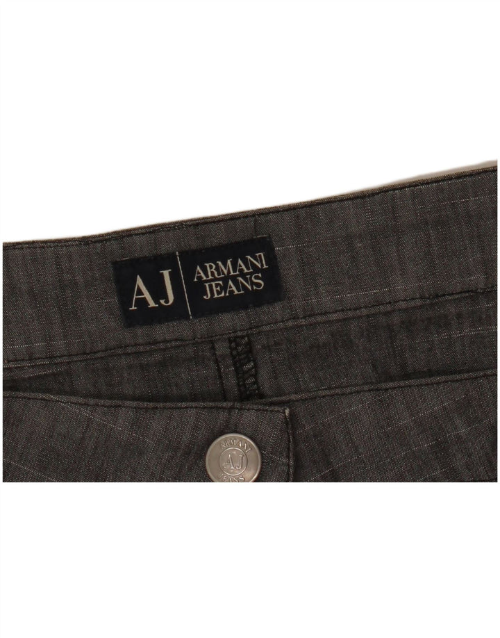 Armani Womens Straight Skirt W32 Large Grey Flecked