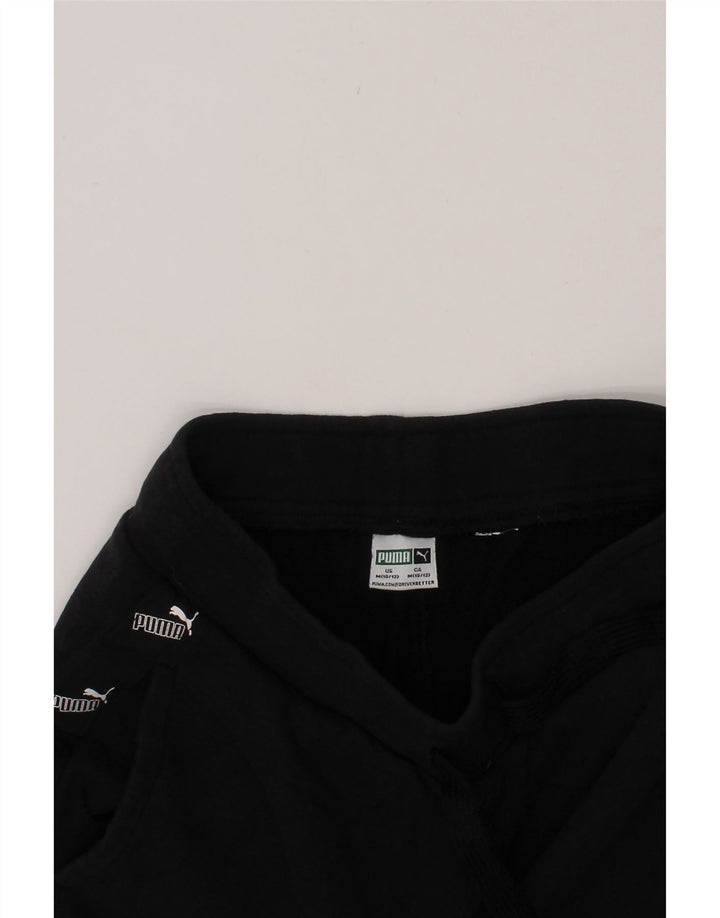 PUMA Boys Graphic Sport Shorts 10-11 Years Medium Black Vintage Puma and Second-Hand Puma from Messina Hembry 