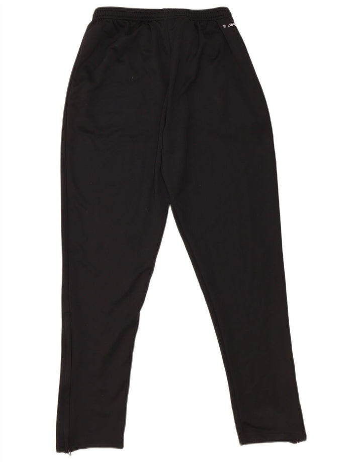 ADIDAS Boys Climalite Tracksuit Trousers 13-14 Years  Black Polyester
