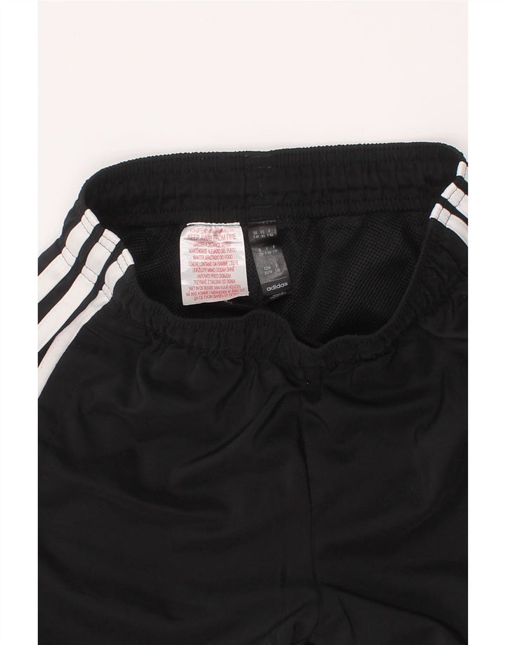 ADIDAS Boys Sport Shorts 7-8 Years  Black Polyester