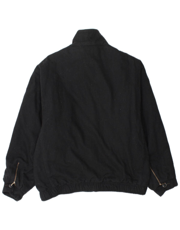 POP 84 Mens Bomber Jacket UK 38 Medium Black