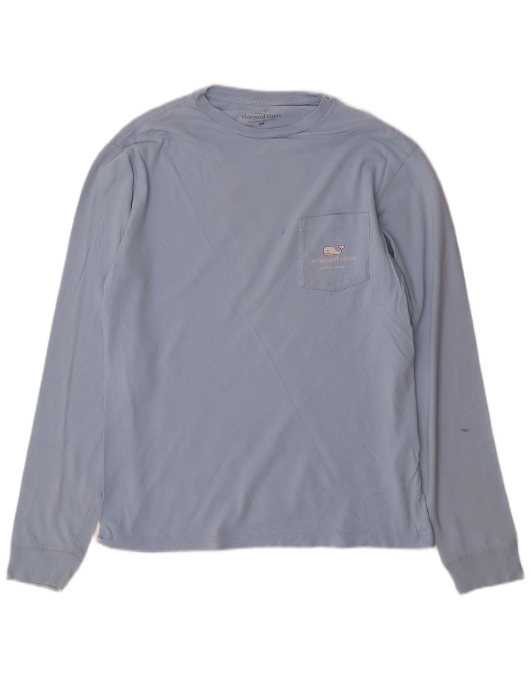 VINEYARD VINES Mens Graphic Top Long Sleeve XS Blue Cotton