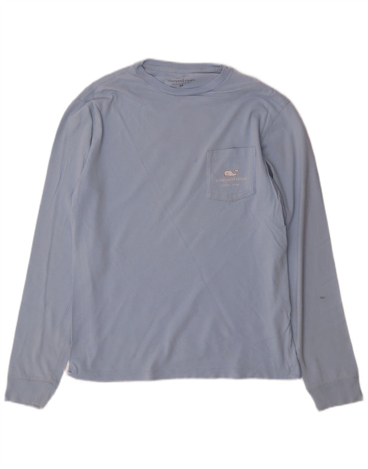VINEYARD VINES Mens Graphic Top Long Sleeve XS Blue Cotton