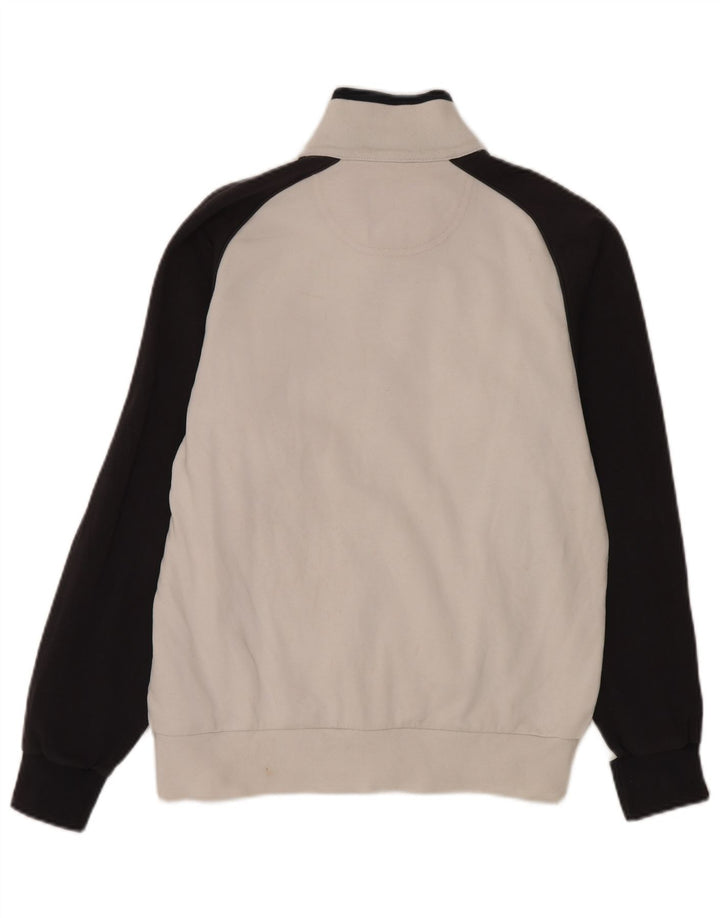 Champion Mens Tracksuit Top Jacket Medium White Colourblock Cotton