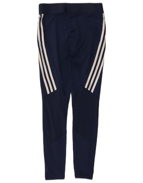 Adidas Womens Aeroready Leggings UK 8/10 Small  Navy Blue