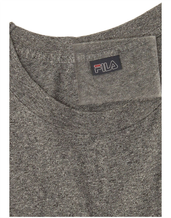 FILA Mens T-Shirt Top Medium Grey Flecked