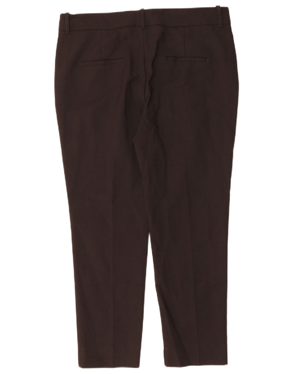 ZARA Womens Slim Chino Trousers EU 42 Large W32 L27 Black Cotton