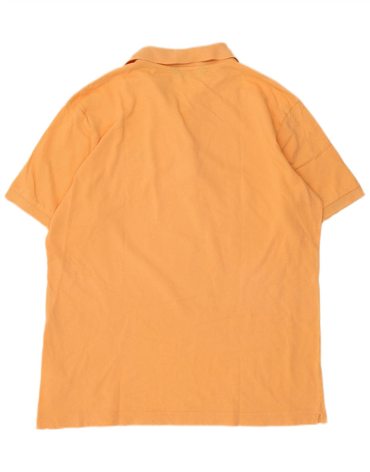 Kappa Mens Polo Shirt Large Orange Cotton