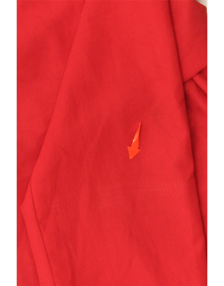 NIKE Boys Dri Fit Tracksuit Top Jacket 8-9 Years Small Red Polyester