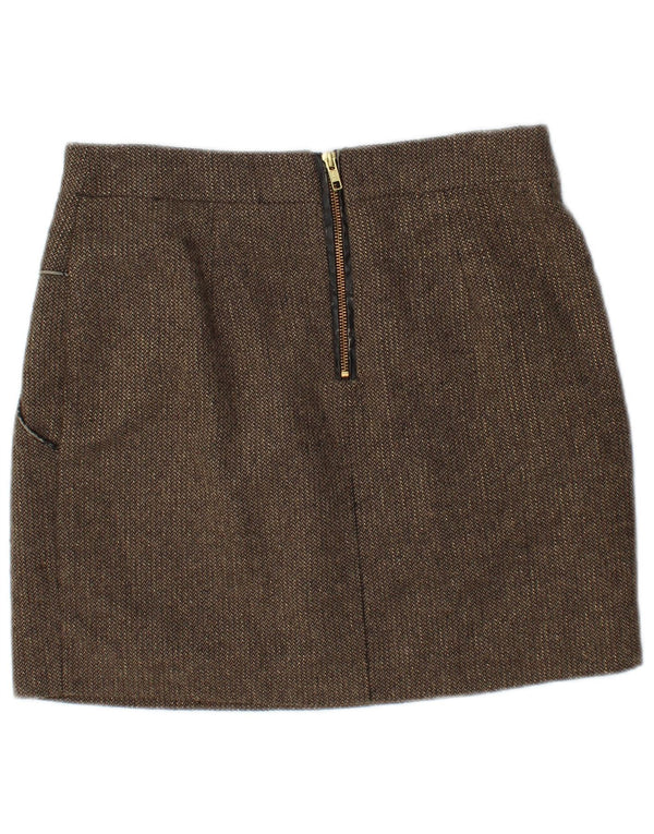 KOOKAI Womens Mini Skirt EU 40 Medium W30  Brown Polyester