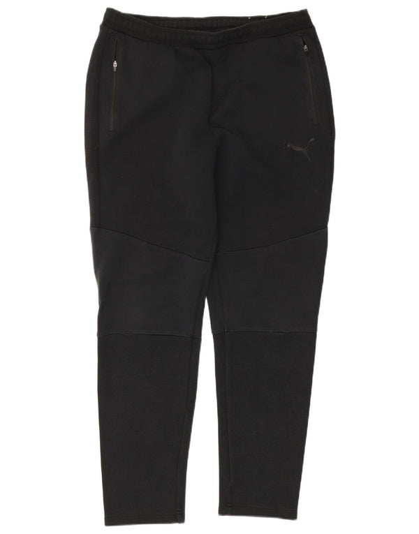 PUMA Mens Tracksuit Trousers Large  Black Cotton