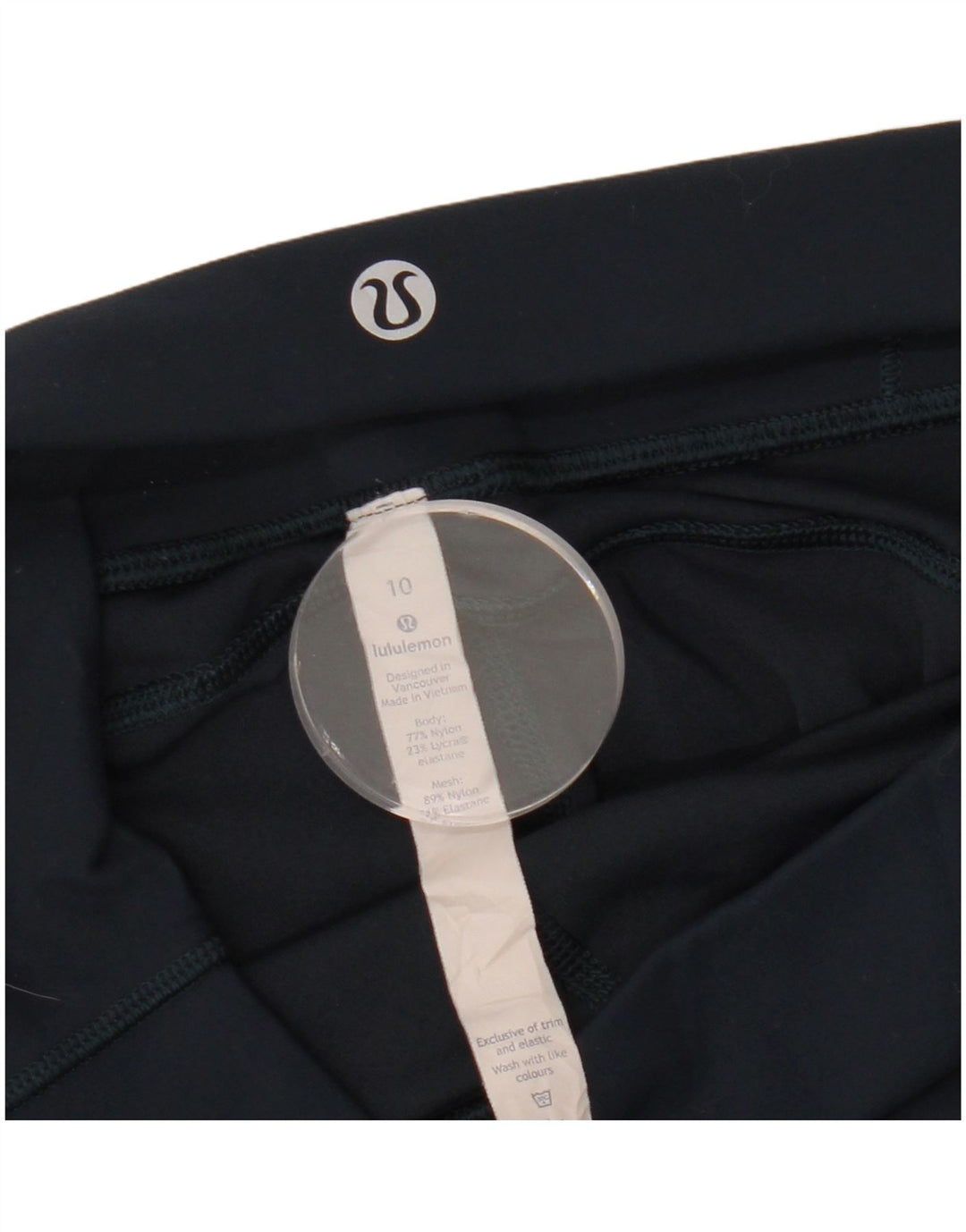 LULULEMON Womens Leggings US 10 Large  Navy Blue Nylon