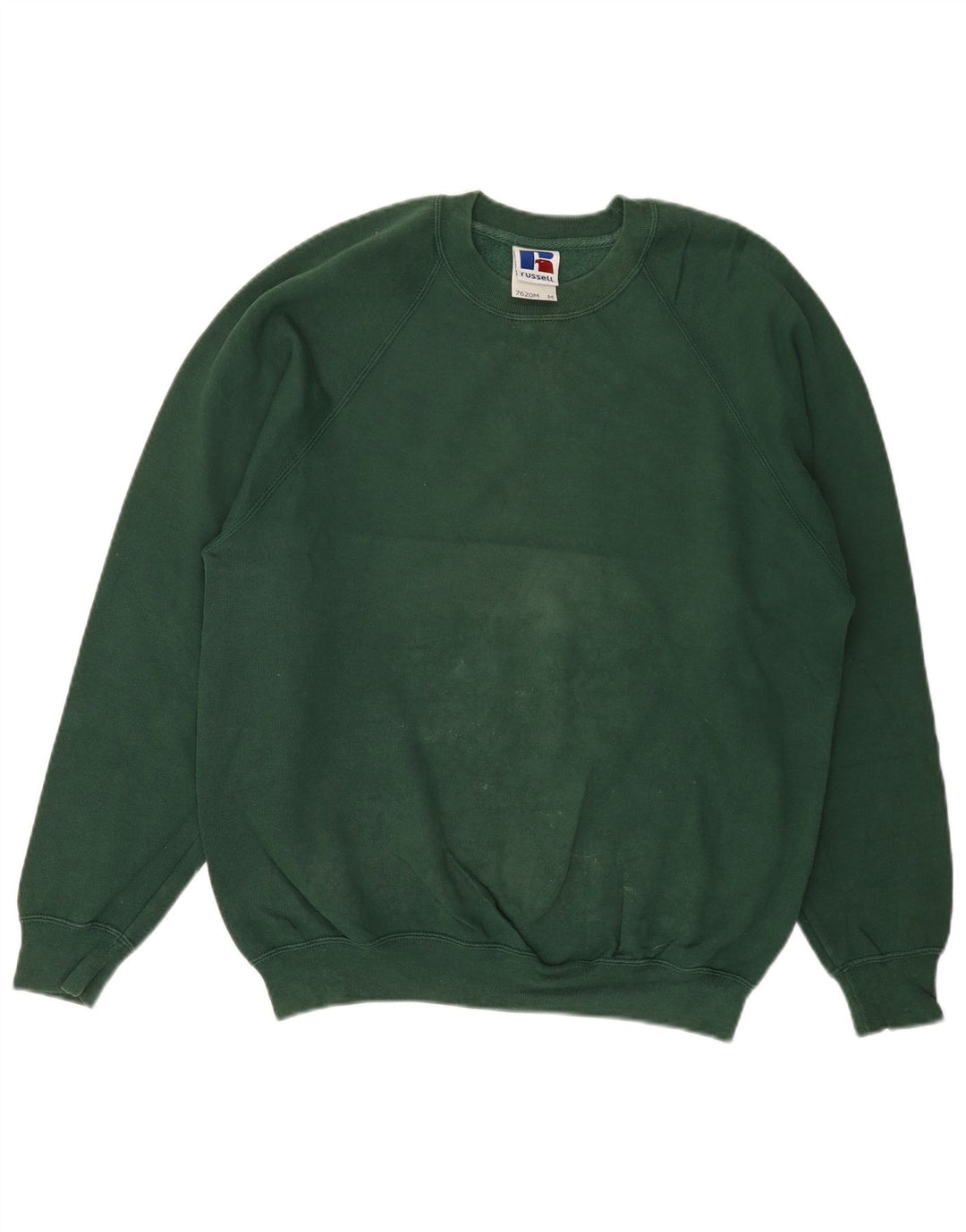 RUSSELL ATHLETIC Mens Sweatshirt Jumper Medium Green Cotton