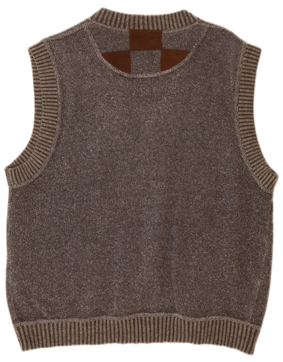 ST. GERMAIN Mens Sleeveless Cardigan Sweater Medium Grey