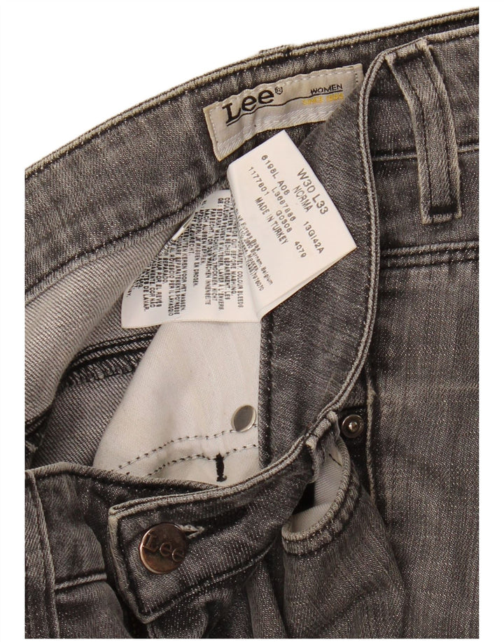 LEE Womens Norma Slim Jeans W30 L33  Grey Cotton