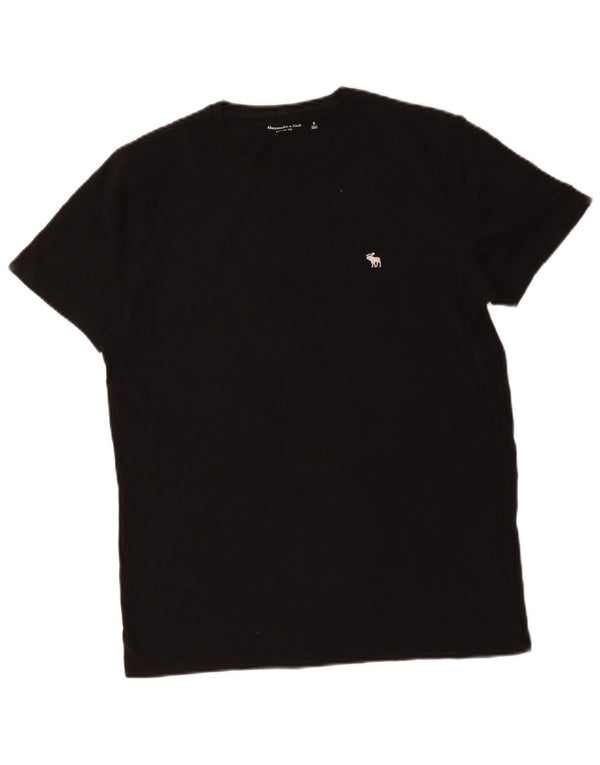Abercrombie & Fitch Mens T-Shirt Top Small Black Cotton