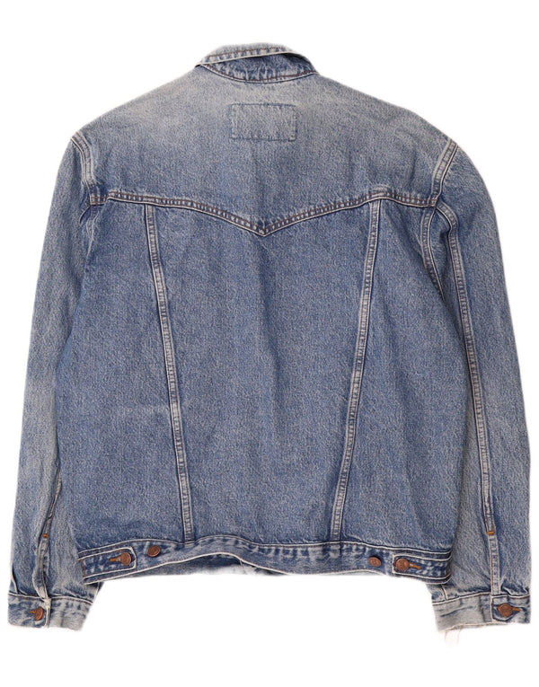 WRANGLER Mens Denim Jacket UK 40 Large Blue Cotton