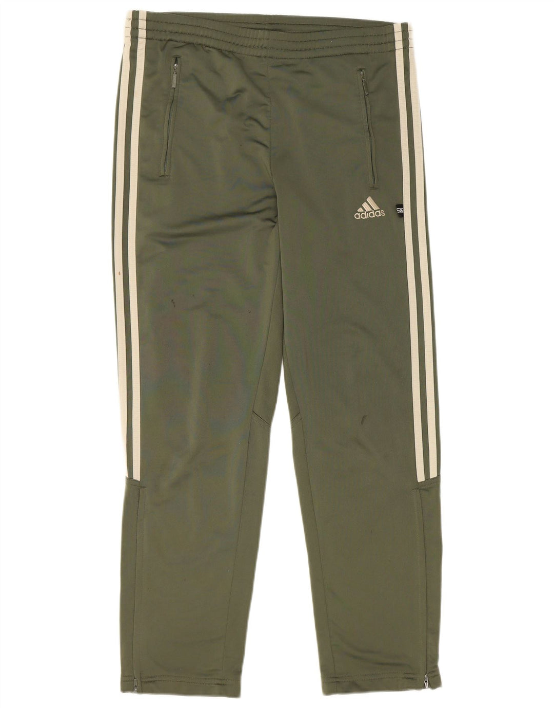 Adidas Boys Tracksuit Trousers 13-14 Years  Khaki Polyester