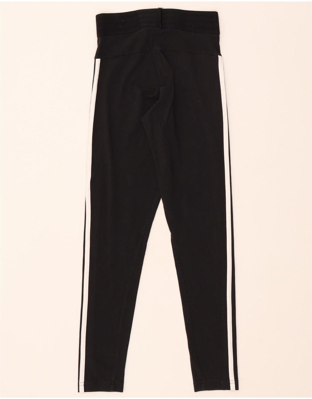 ADIDAS Womens Leggings UK 4/6 XS  Black Cotton