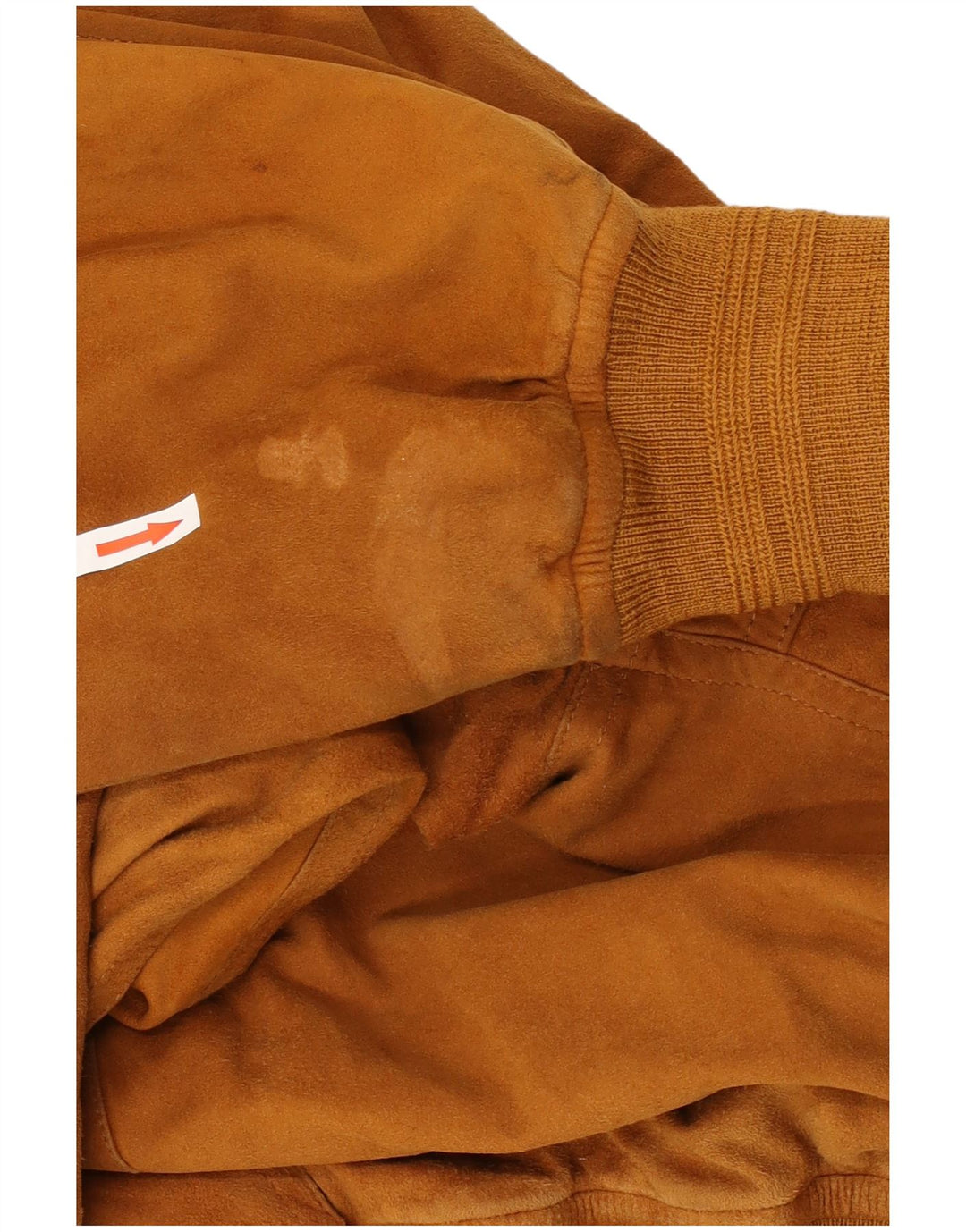 VINTAGE Mens Suede Bomber Jacket UK 42 XL Beige