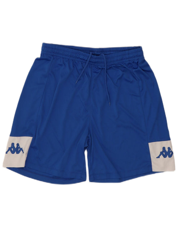 Kappa Mens Graphic Sport Shorts Medium Blue Colourblock Polyester Sports