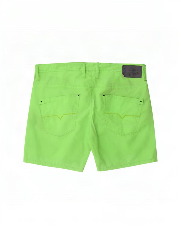 Diesel Mens Shorts Large W36 Green Polyester