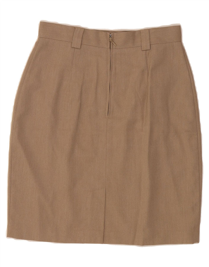 BENETTON Womens Pencil Skirt IT 44 Medium W28  Brown Viscose Vintage Benetton and Second-Hand Benetton from Messina Hembry 